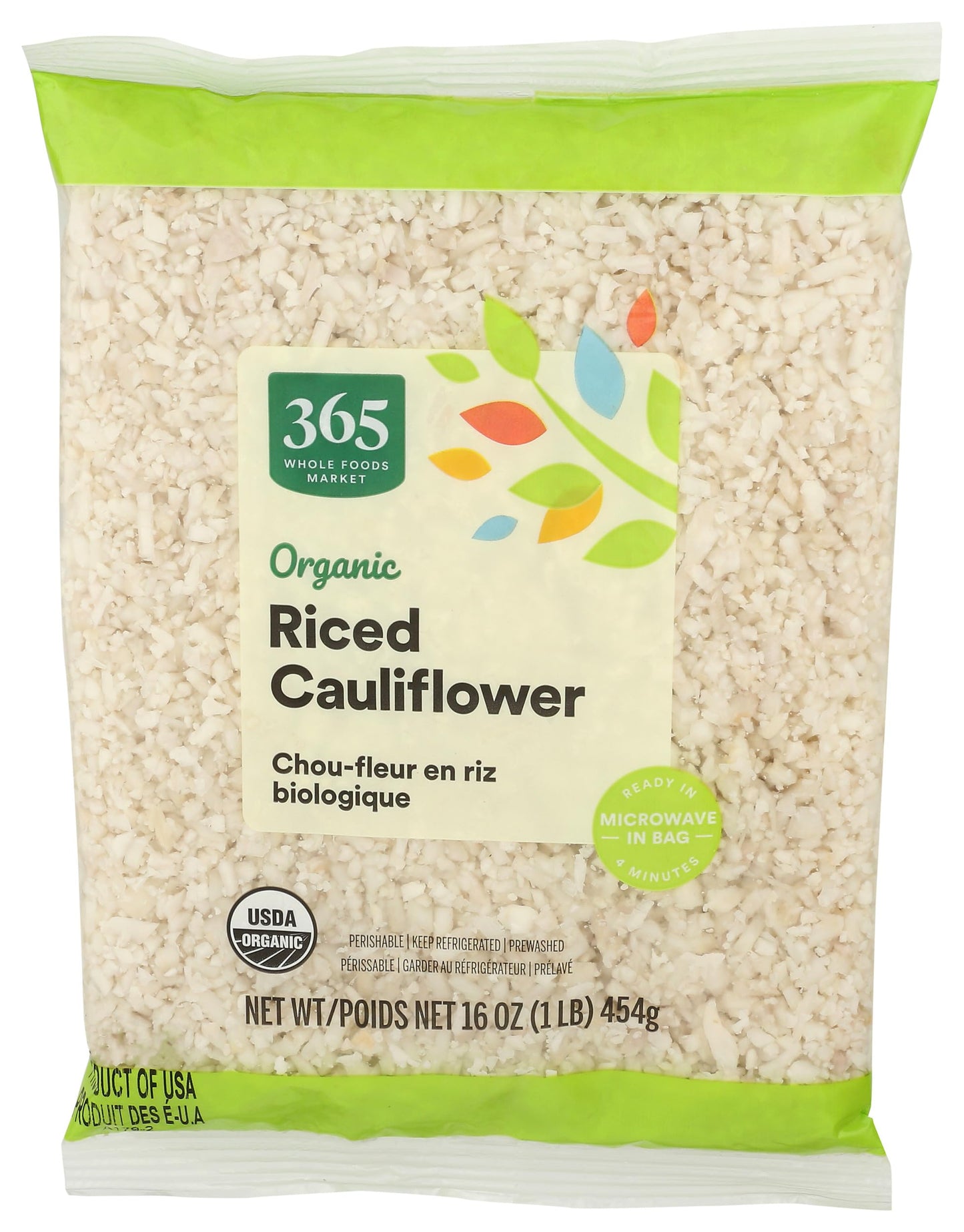 365 by Whole Foods Market, Organic Riced Cauliflower, 16 oz bag