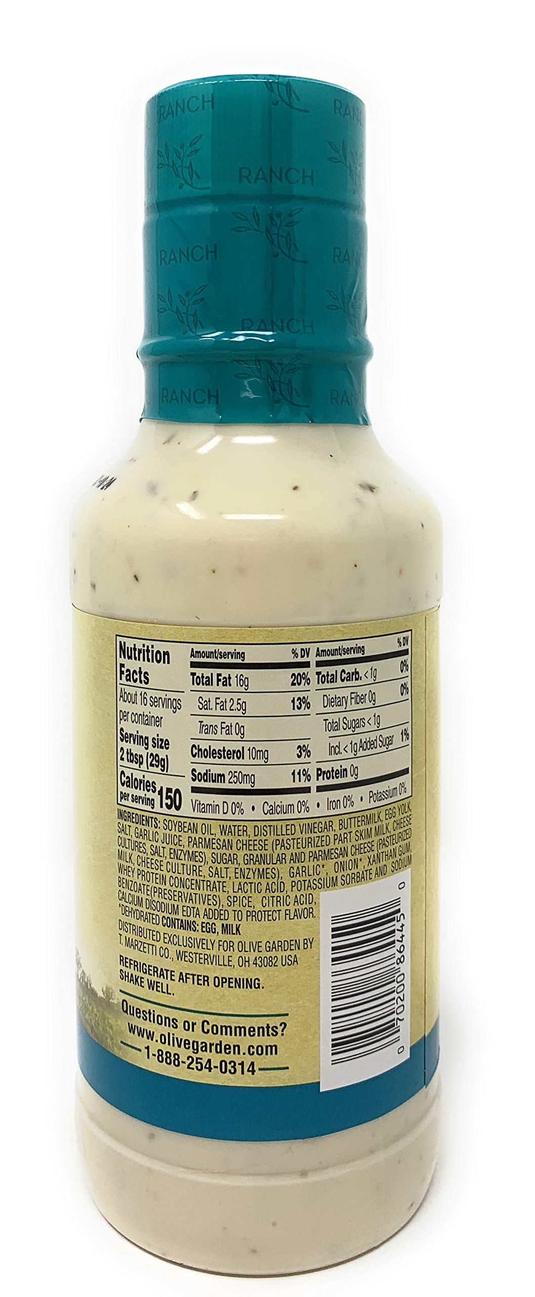 Olive Garden Signature Italian Dressing (16 Fl Oz) Olive Garden Parmesan Ranch Dressing (16 Fl Oz)! (2 Pack) Salad Dressing! Del