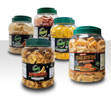 Nezka Sweet Plantain Chips - Delicious Crunchy Snacks And Side Dish - Jar Of 28 Oz