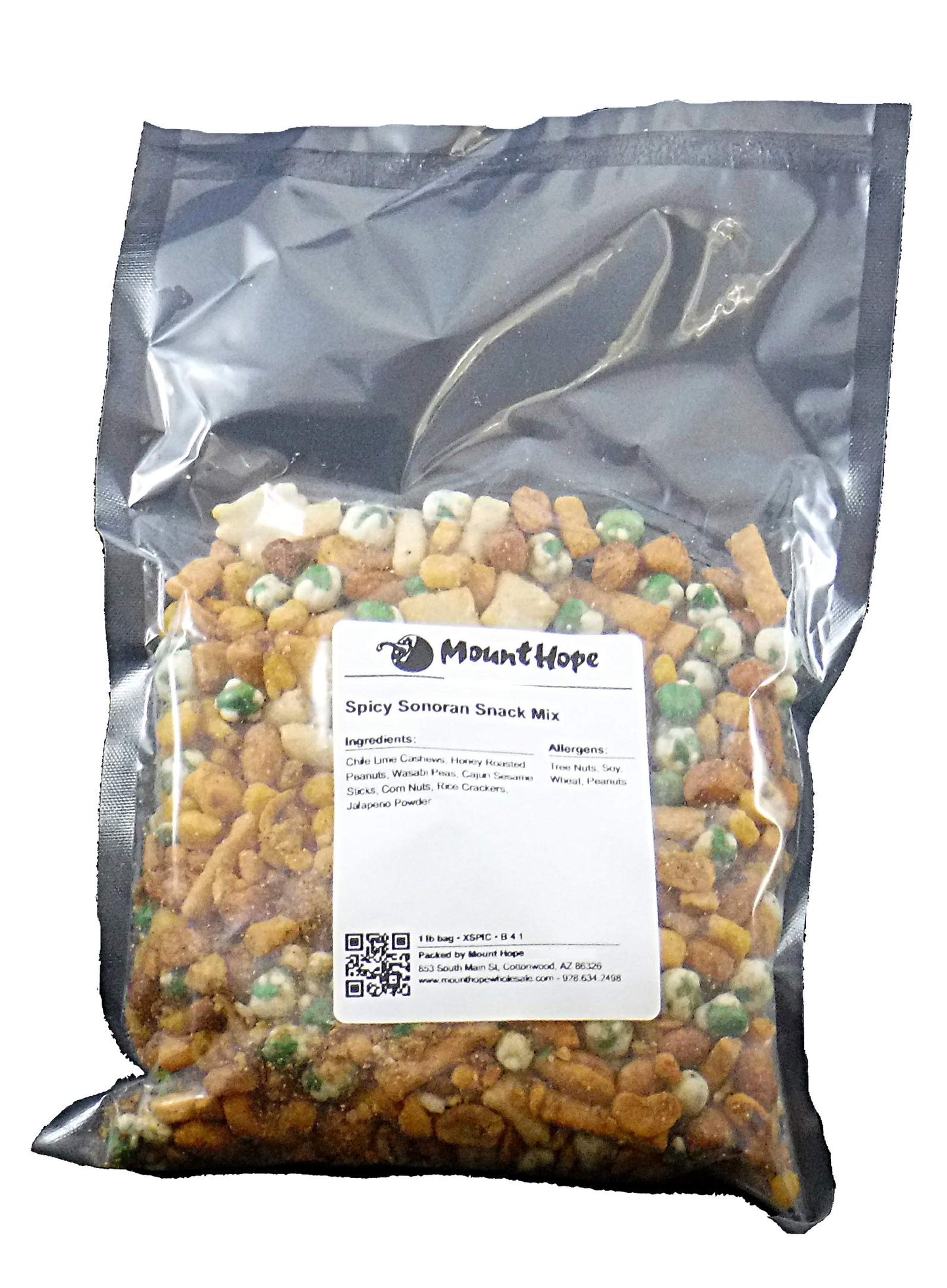 Mount Hope Spicy Sonoran Snack Mix - 16 Ounce - Bulk Spicy Snacks with Wasabi & Tex Mex Flavors