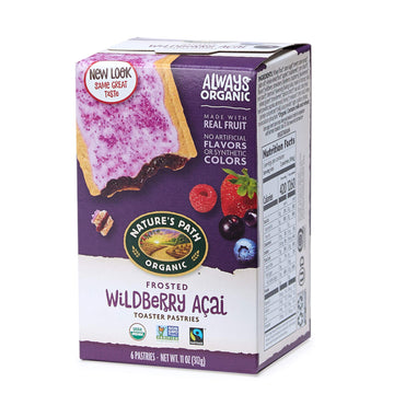 Nature'S Path Organic Toaster Pastries, Frosted Wildberry Acai, 6 Count