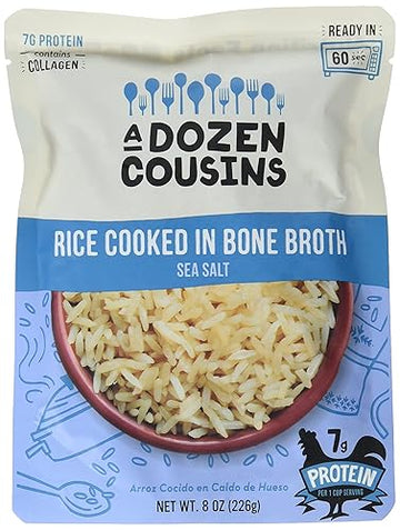 A Dozen Cousins Sea Salt Bone Broth Rice 8 Oz