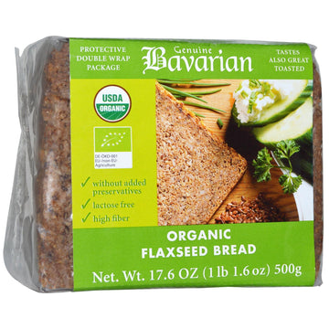 Bavarian Bread Organic Flax Seed Bread, 17.6 Oz