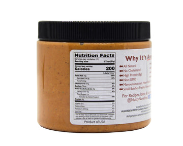 Nutty Novelties Classic Crunchy Peanut Butter - High Protein, Low Sugar Healthy Peanut Butter - Cholesterol-Free, All-Natural Pe