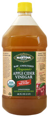 Mantova Organic Apple Cider Vinegar, Raw & Unfiltered, 68 oz, 100% USDA Certified Organic