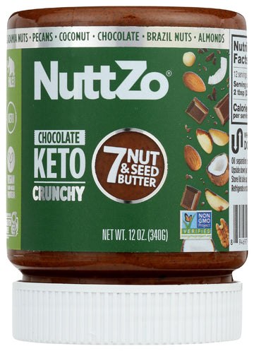 NuttZo Coconut Almond Dark Chocolate Keto Mixed Nut and Seed Butter | 7 Nuts & Seeds Blend, Keto-Friendly, Gluten-Free, Vegan, K
