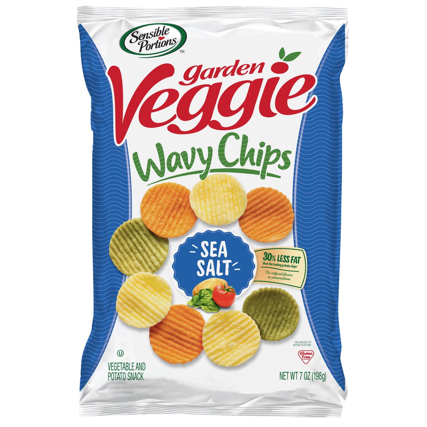 Sensible Portions Garden Veggie Chips, Sea Salt, 7 Oz (Pack of 12),ASINPRILAK64501