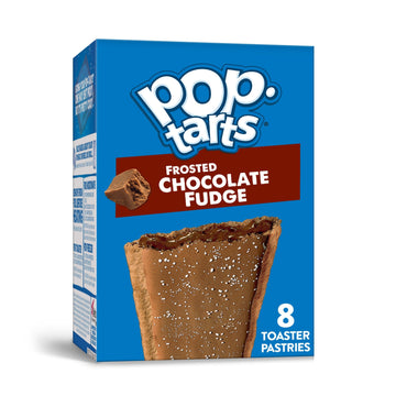 Pop-Tarts Toaster Pastries, Breakfast Foods, Kids Snacks, Frosted Chocolate Fudge, 13.5oz Box (8 Pop-Tarts)