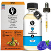 Dolce Flav Blue Raspberry Extract - 2 Ounce Oil-Soluble Multipurpose Flavoring Ideal for Candy Making, Baking, Lip Balm, and Ice