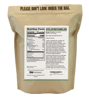 Anthony'S Premium White Rice Flour, 3 Lb, Gluten Free, Non Gmo