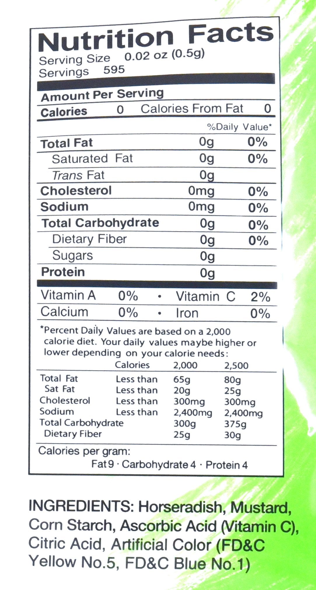 Nxwvpc Premium Wasabi Powder 10.5Oz (300G)