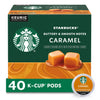Starbucks K-Cup Coffee Pods-Caramel Flavored Coffee-100% Arabica-1 Box (40 Pods)