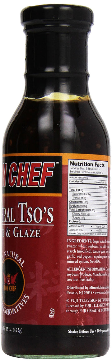 Iron Chef General Tso'S Sauce, 15 Oz