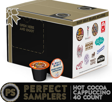 Crazy Cups Cappuccino & Hot Chocolate Variety Pack, Including Flavored Chocolate & Cappuccino Coffee For Keurig K Cup Machines,
