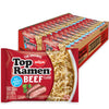 Nissin Top Ramen Noodle Soup, Beef, 3 Ounce (Pack Of 24)