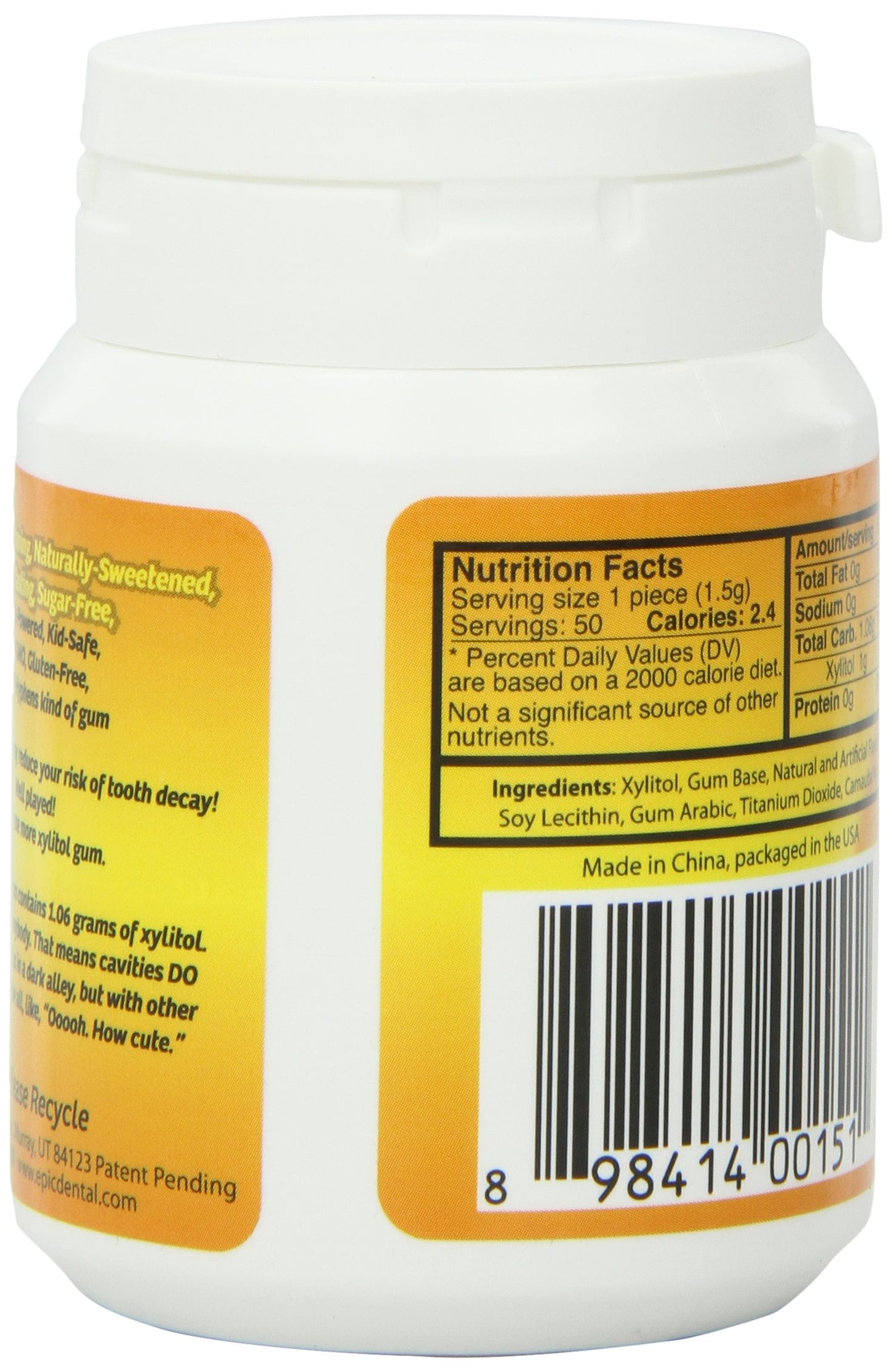 Epic - Xylitol Chewing Gum Fresh Fruit 50 Pc