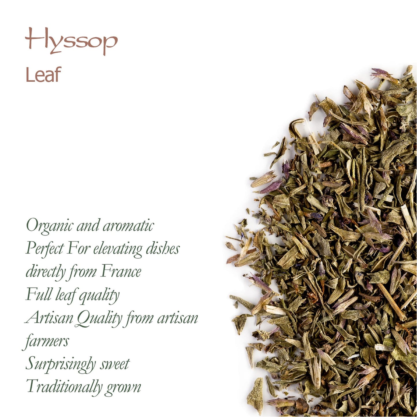 Valley of Tea Organic Hyssop Leaf Herbal Tea - 7.05 Ounce Pack