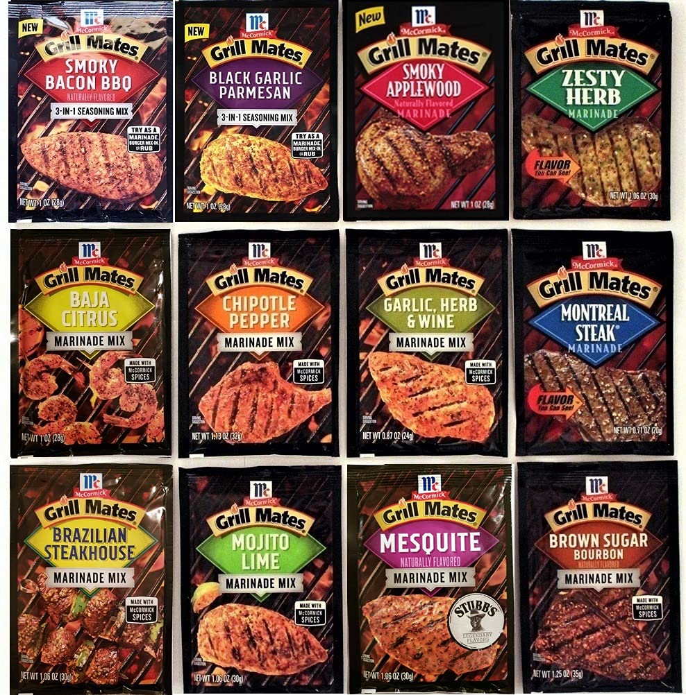McCormick Grill Mates Special 12 VARIETY #2 (Marinades,Seasoning Mix & Rubs) (Variety #1)