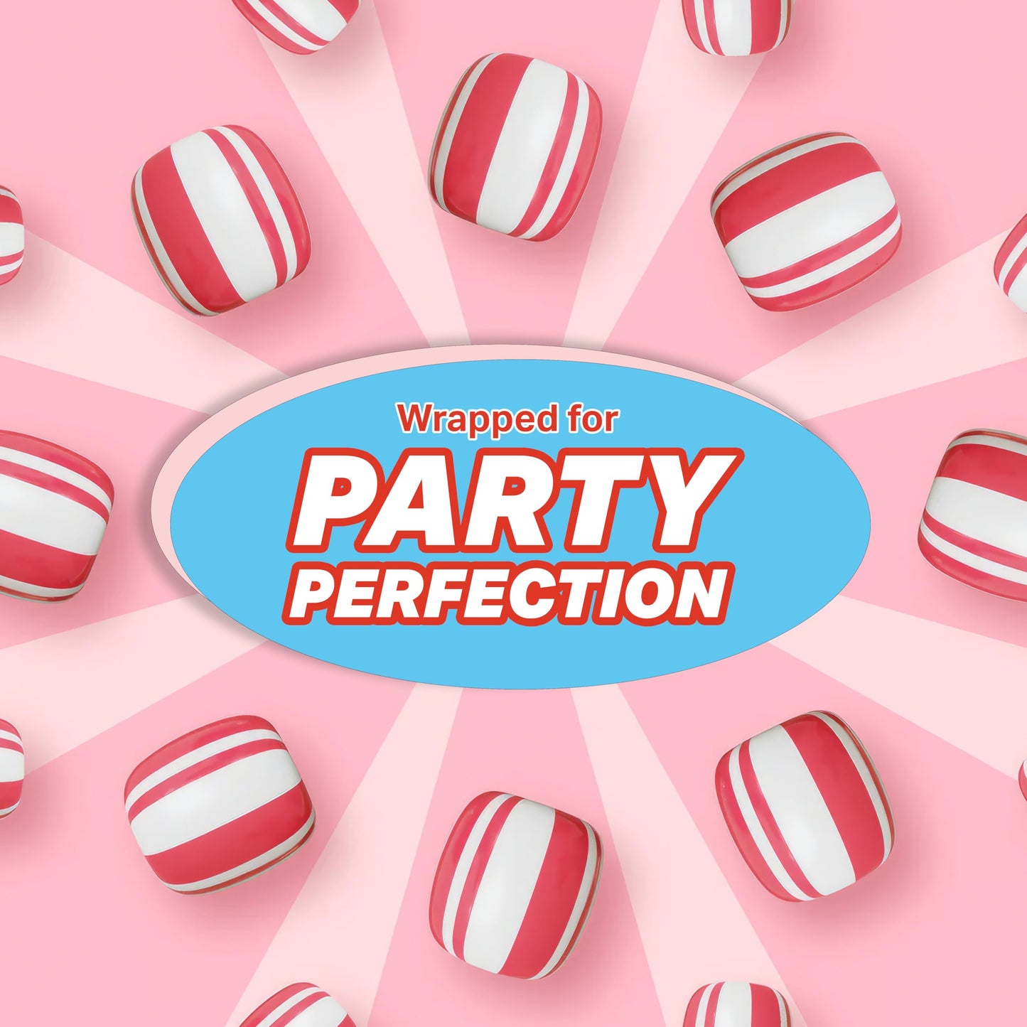 Soft Peppermint Candy Puff Christmas Mints - 5 Pounds Approx 440 Pieces, Mints Individually Wrapped Christmas Candy