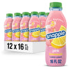 Snapple Pink Lemonade, 16 Fl Oz Recycled Plastic Bottle, Pack Of 12