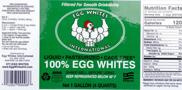 Egg Whites International Liquid Egg White Protein - 100% Pure, Cage-Free, 128 Fl Oz (1 Gallon)