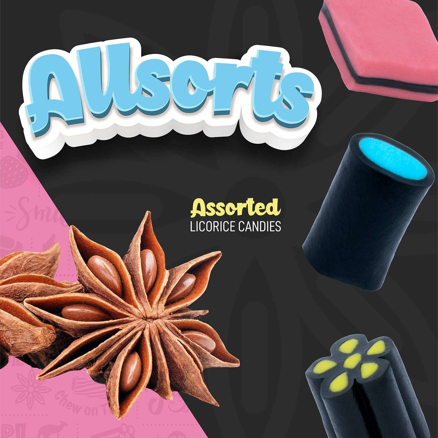 Wiley Wallaby 8 Ounce Allsorts Gourmet Australian Style Soft & Chewy Assorted Licorice Candy (1 Pack)