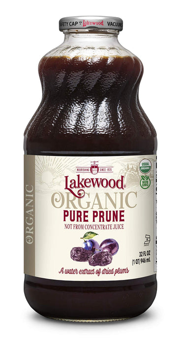 Lakewood Organic Pure Prune, 32 Ounce (Pack of 6)