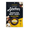 Country Archer Grass Fed Beef Jerky Mustard BBQ - Zero Sugar Beef Jerky, Sugar Free Beef Jerky Snack Pack, Mustard BBQ Beef Jerk