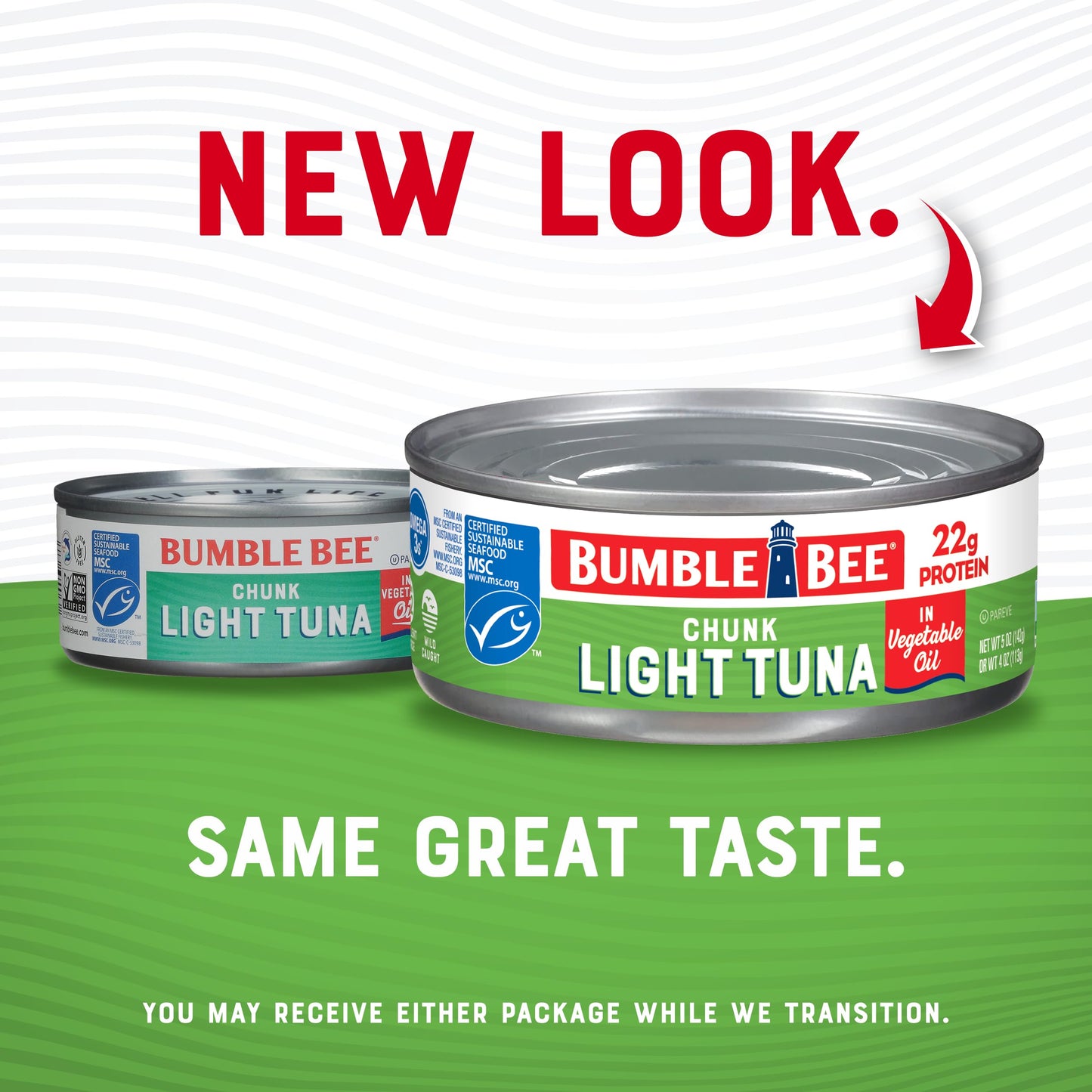 Bumble Bee Chunk Light Tuna In Oil, 5 Oz Cans (Pack Of 24) - Wild Caught Tuna - 22G Protein Per Serving - Non-Gmo Project Verified, Gluten Free, Kosher - Great For Tuna Salad And Recipes