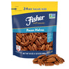 Fisher Pecan Halves, Unsalted Raw Nuts for Cooking & Snacking, 24 oz Resealable Bag, Brown