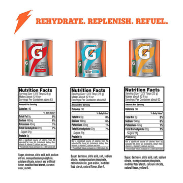 Gatorade Thirst Quencher 51Oz Powder Variety Pack (Pack Of 3)