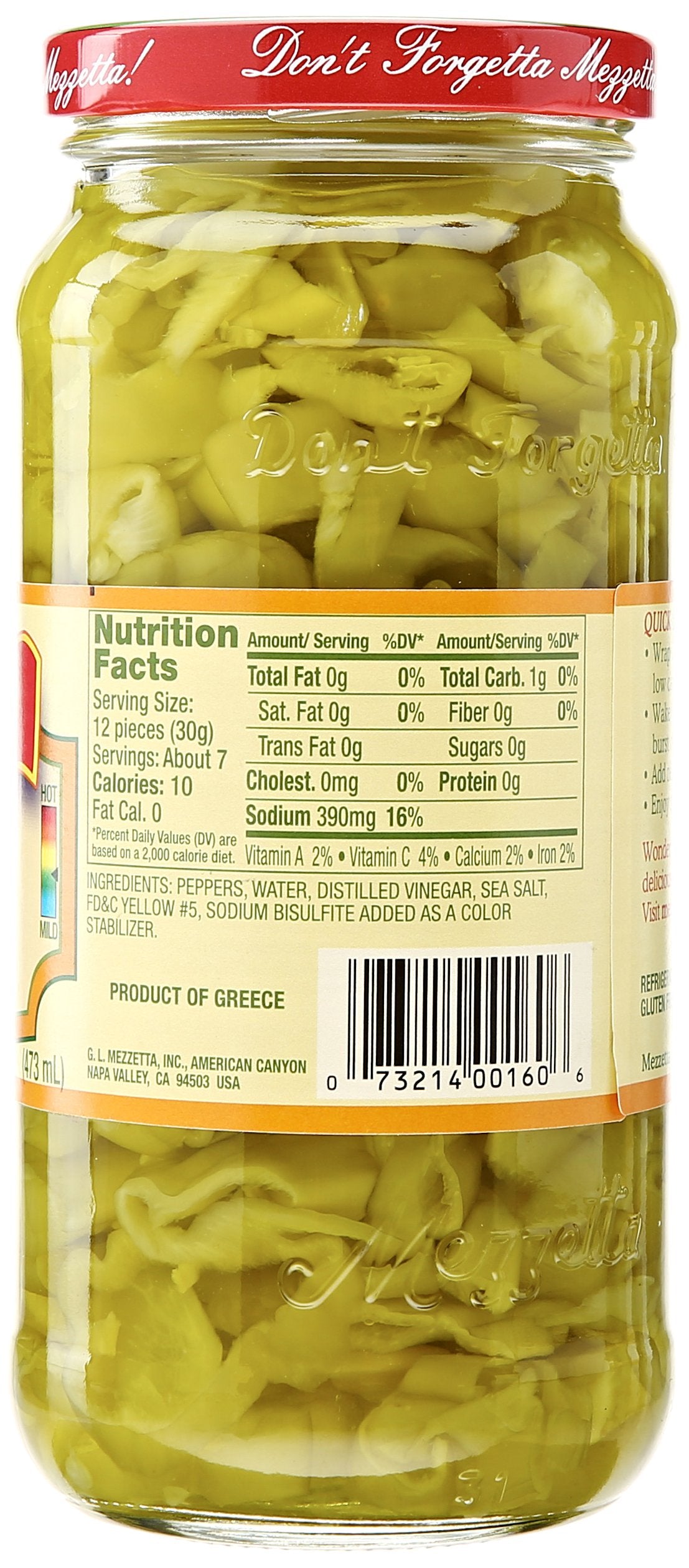 Mezzetta Chili Peppers, Hot, 16 Ounce