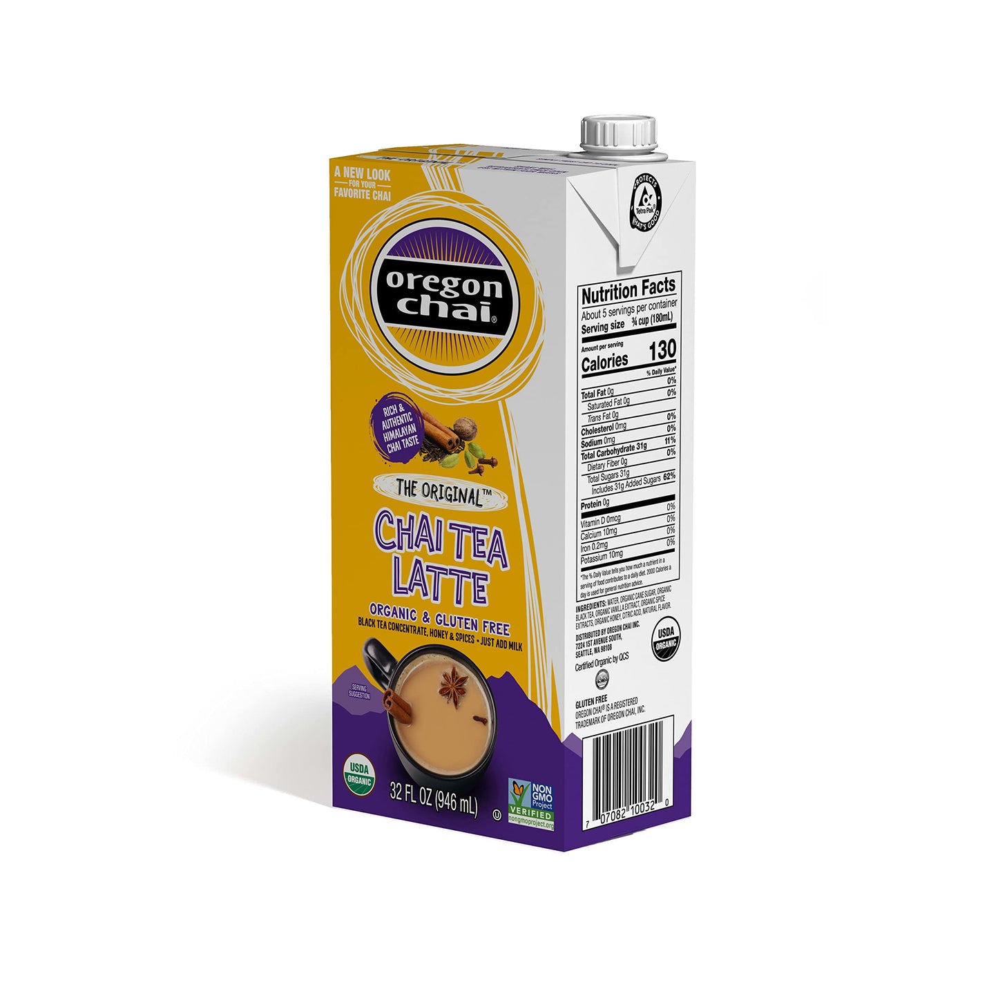 Oregon Chai Original Chai Concentrate, 32 Fluid Ounce (Pack Of 1)
