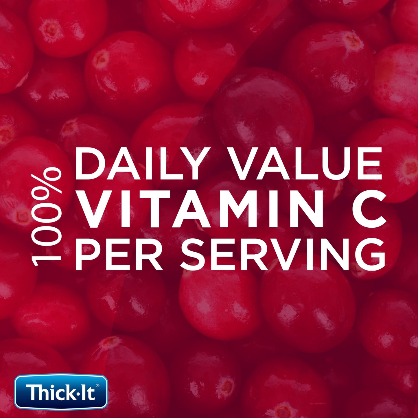 Thick-It Clear Advantage Moderately Thick Cranberry Juice, Honey Consistency, Ready-To-Drink, Digestible Swallowing Aid, Hydrati