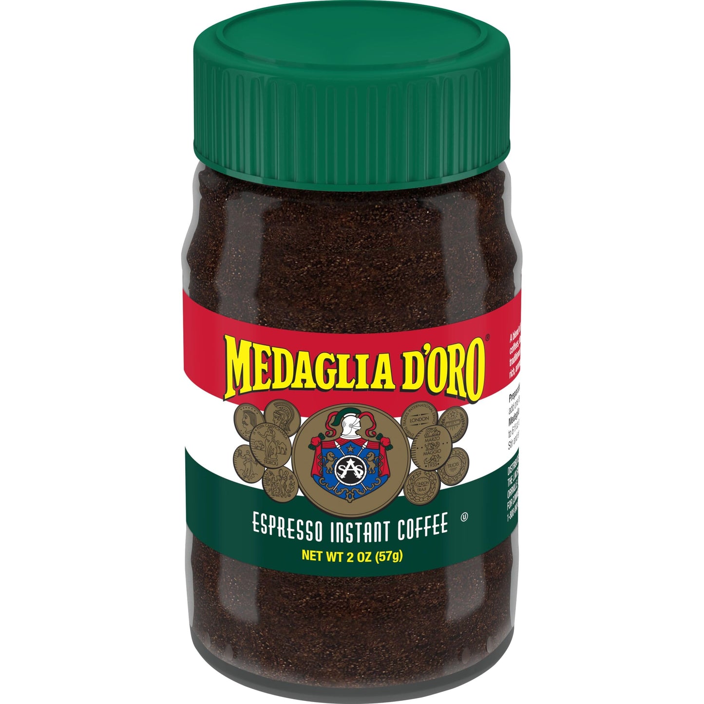 Medaglia D'Oro Espresso Style Instant Coffee, 2 Ounces (Pack Of 12)
