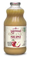 Lakewood Organic Apple Juice Bottles, 32 Fl Oz (Pack Of 6)