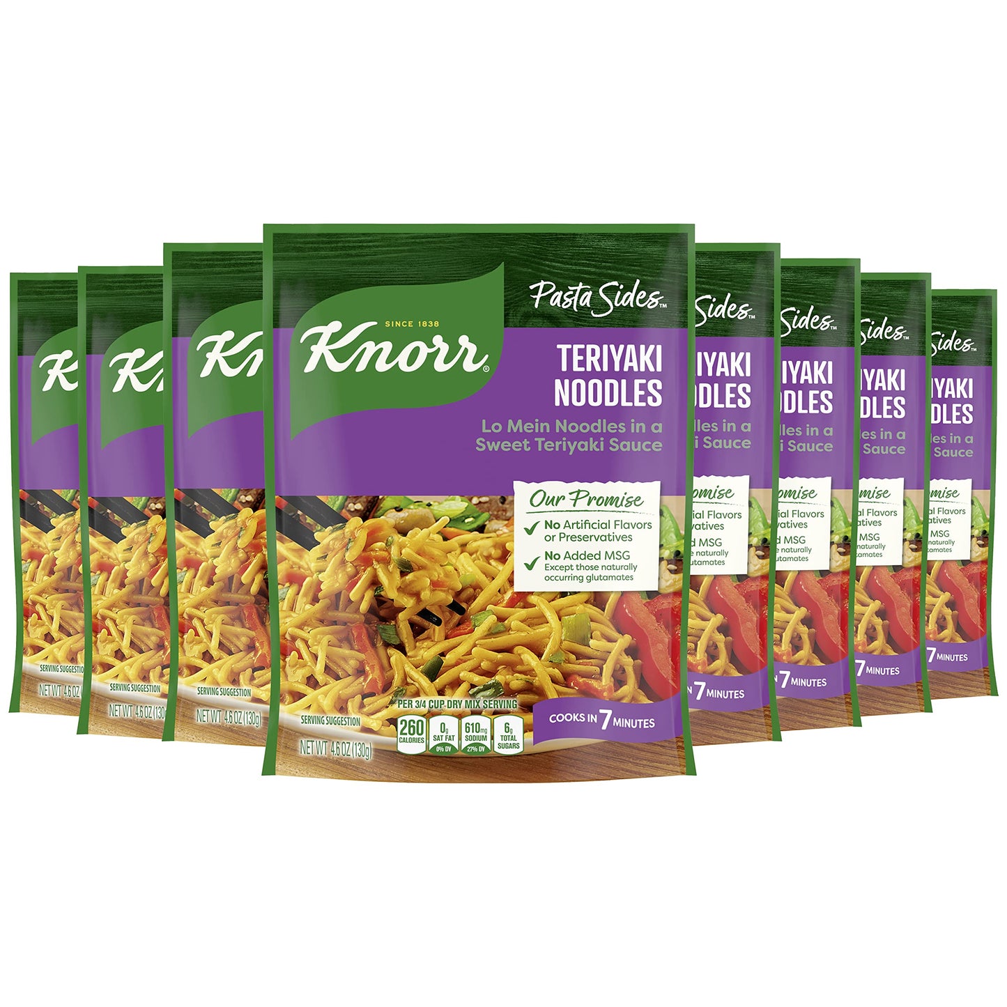 Knorr Pasta Sides For Delicious Quick Pasta Side Dishes Teriyaki Noodles No Artificial Flavors, No Preservatives, No Added MSG 4
