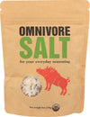 Omnivore Salt 6 oz - Organic Sea Salt Blend with Black & Red Pepper & Fennel Gourmet Finishing Salt, Kosher, Non-GMO, USDA Organ