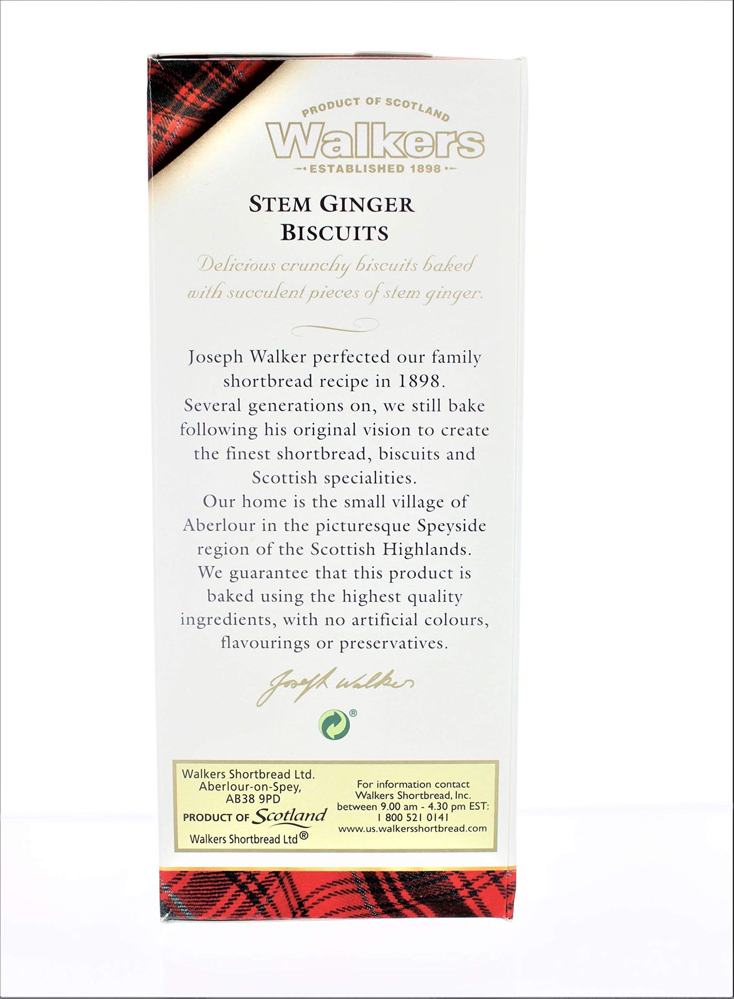 Walkers Stem Ginger Cookies - 5.3 Oz - 2 Pk