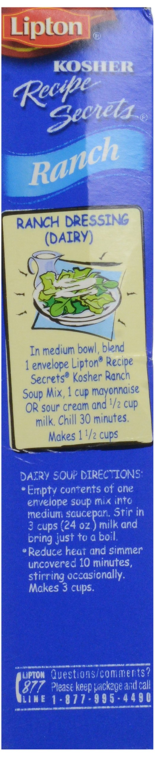 Lipton Recipe Secrets, Ranch Soup & Dip Mix, 2.4 Ounce (Pack of 12)