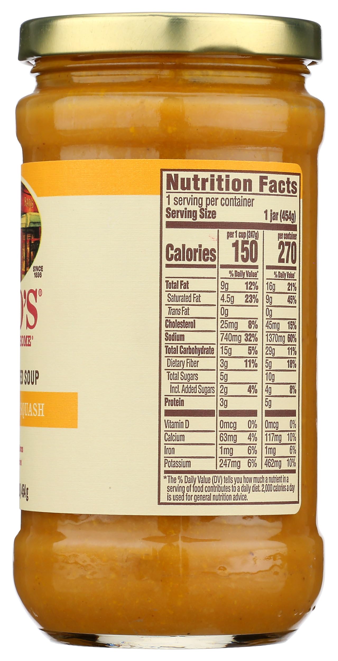 Raos Homemade Slow Simmered Soup, Butternut Squash, 16 Ounce (Pack of 6)