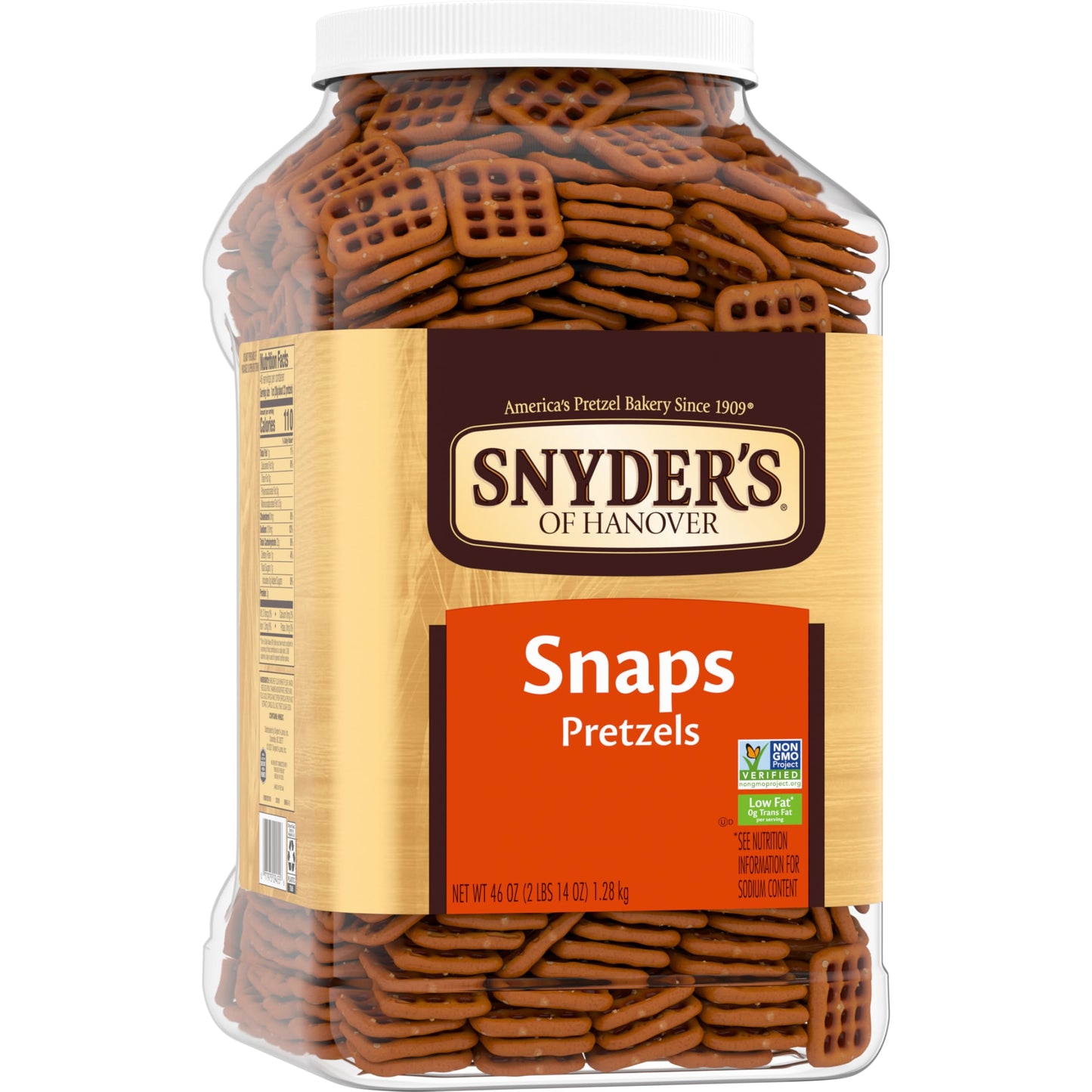 Snyders Of Hanover Pretzel Snaps, 46 Oz Canister