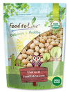 Food to Live Organic Whole Macadamia Nuts, 2 Pounds - Non-GMO, Raw, Shelled, Unsalted, Kosher, Vegan, Bulk. Keto Snack. Buttery