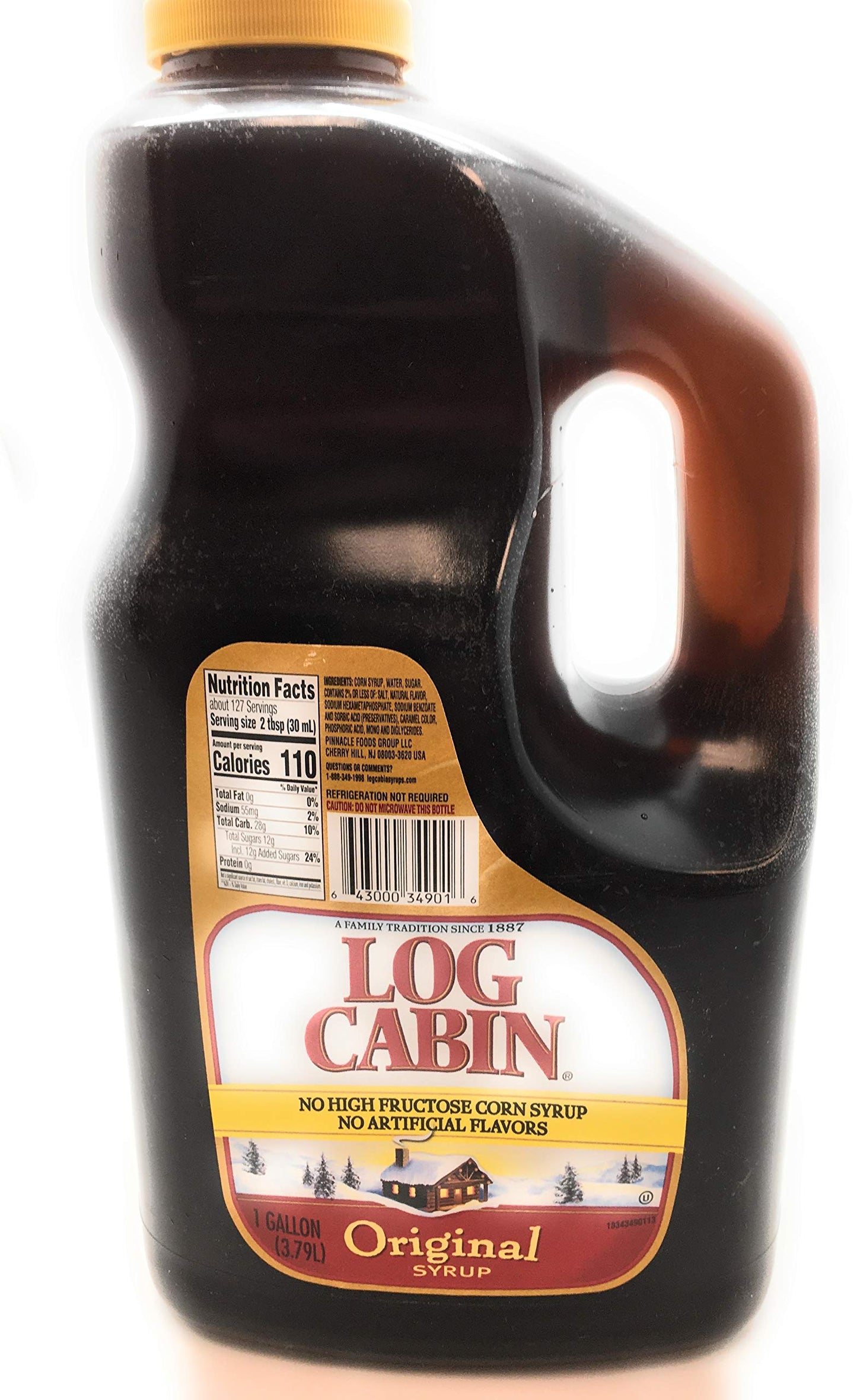 Log Cabin Original Syrup - 1 Gallon, Pure Maple Flavor, Gluten-Free