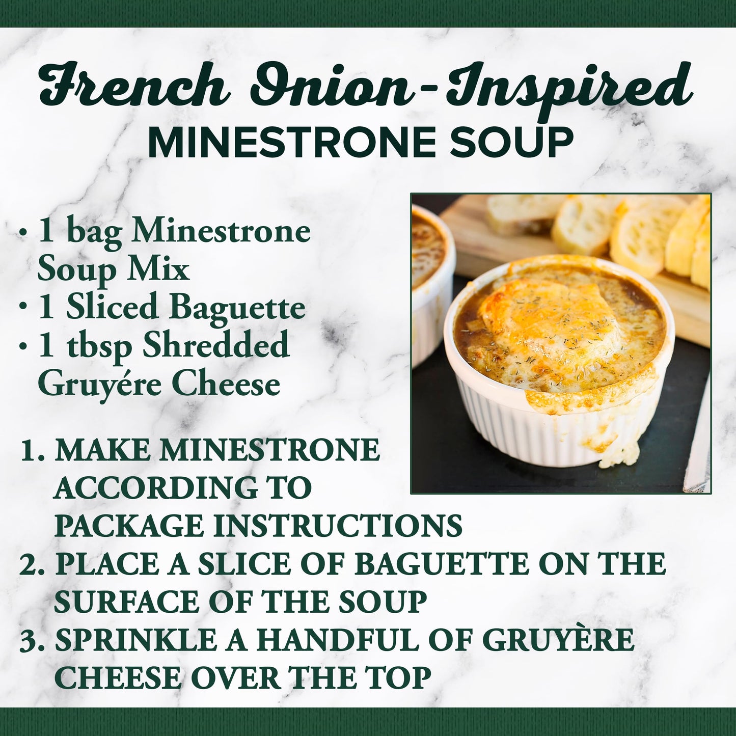 BEAR CREEK Soup Mix, Minestrone, 8.4 Ounce (Pack of 1), Model 1152938