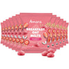 Amara Breakfast Oat Melts - Organic Toddler Snack - Single Serve Fiber-Packed Oat Bites With Real Fruit, No Added Sugar, Quick Dissolving, Strawberry - 12 Pack