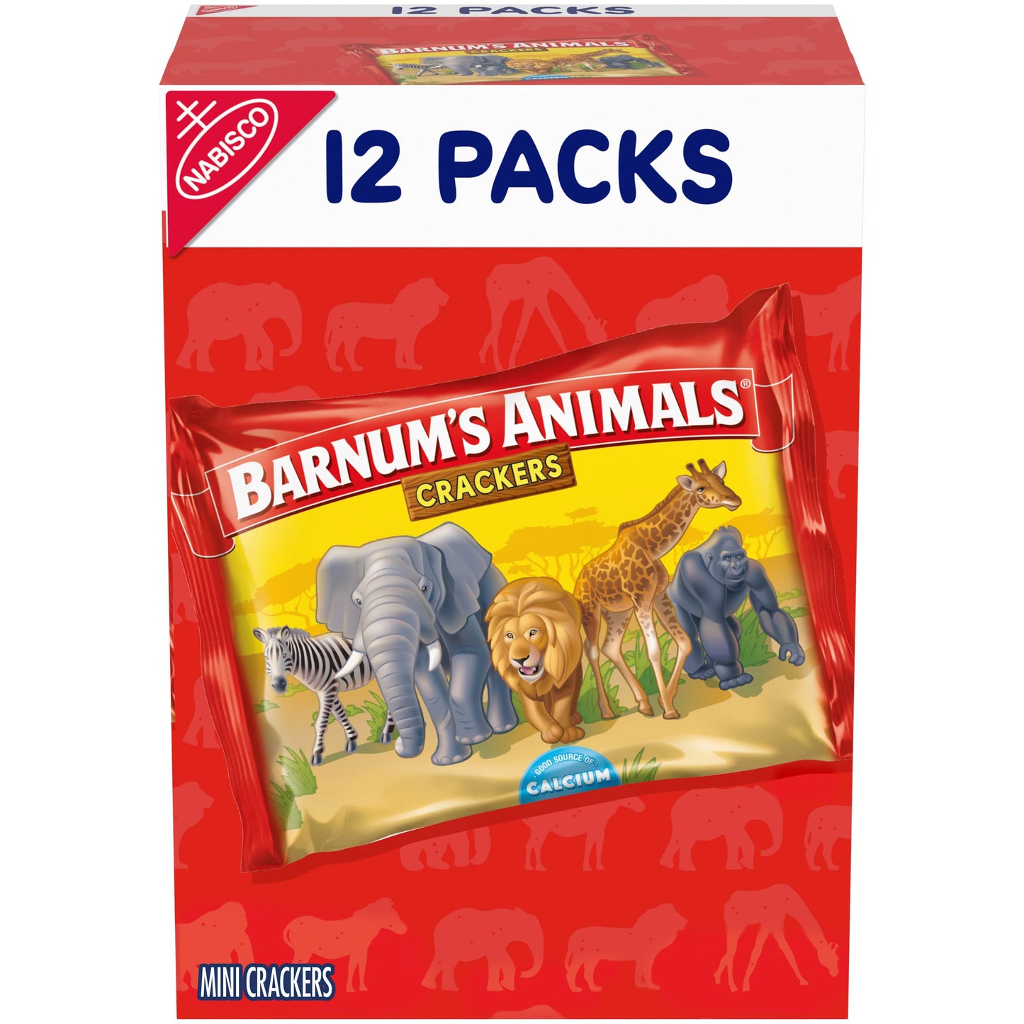 Barnums Original Animal Crackers, 12 - 1 oz Snack Packs