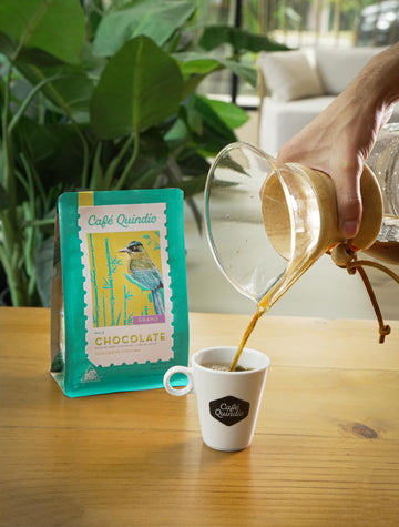 Cafe Quindio Specialty Harvest - Medium Roast 100% Colombian Excelso Whole Bean Arabica Coffee With Natural Milk Chocolate Tasti