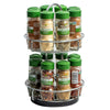 McCormick Gourmet Two Tier Chrome 16 Piece Organic Spice Rack Organizer with Spices Included 15.41 oz