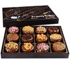 Granny Bellas12 Chocolate Covered Cookies Gift Basket Gourmet Candy Gifts Box For Food Delivery Hamper Stuffer Gifts For Mom Family And Friends Valentines Day Christmas Holiday Thanksgiving